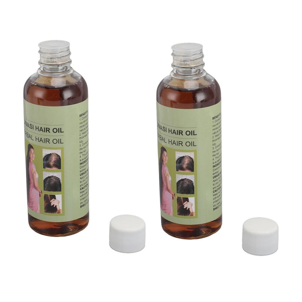 2pcs Herbal Hair Oil 100ml Cleaning Repairing Moisturizing Nourishing Pure Herbal Hair Growth Oil