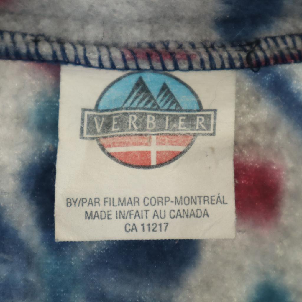 VERBIER 90s Made In Canada Old Nordic Pattern Long Sleeve Freeze Trainer Men's Used