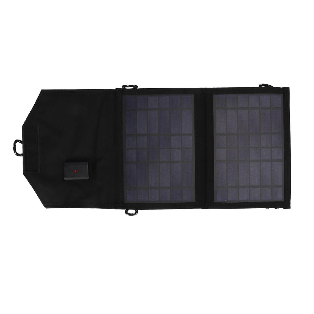 Folding Solar Panel Charger Polycrystalline Silicon 7W 5V USB Port Solar Charger for Outdoor Activities