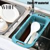 Kitchen Utensil Drainer Retractable Drain Basket Over-the-sink Multifunction Food Grade Extendable Fruit Vegetable Durable Sink Washing Colander