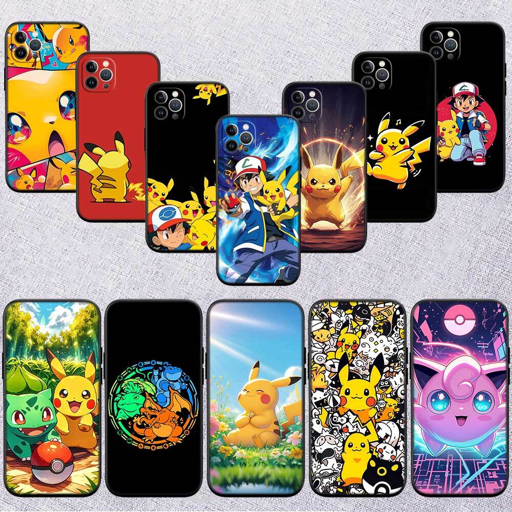 POKEMON Cartoon Case for Samsung Note 20 10 S25 Plus Ultra Lite FE M20 M21 M30 M31 M51 A11 A26 A51 A52 A53 A56 A70 A71 A72 A73