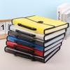 Large Plastic Data Document Bag Pocket Storage Capacity Waterproof File Transparent Folder Press Button Office Supplies