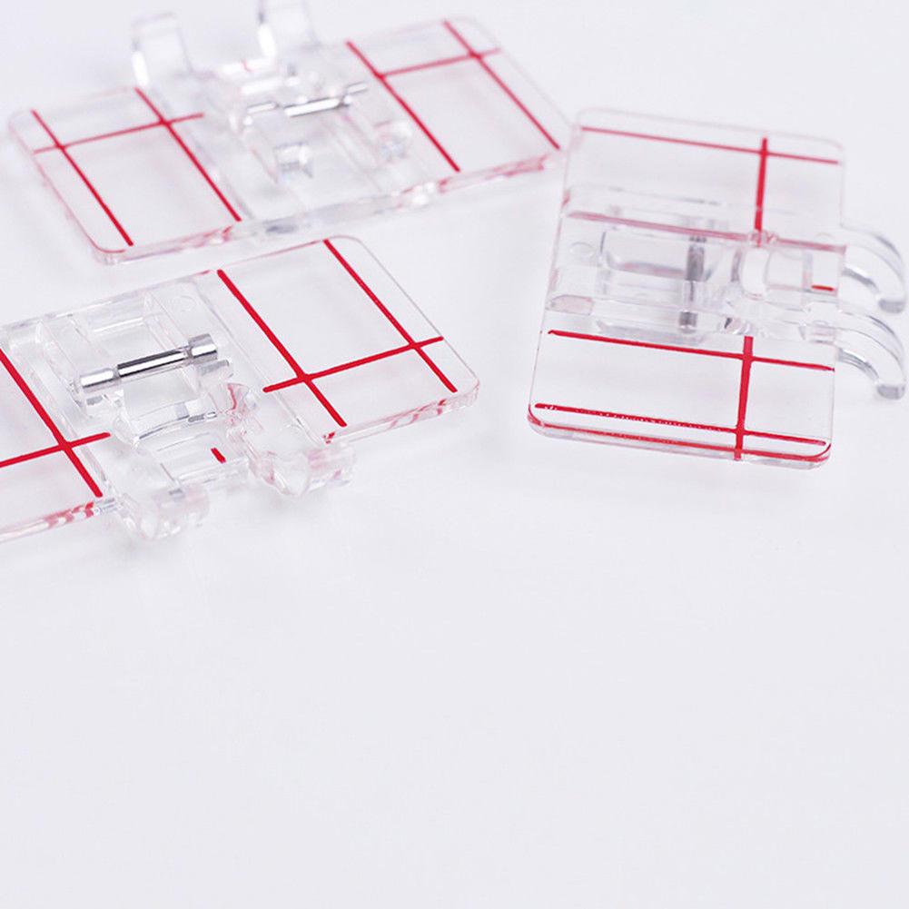 1pc Clear Plastic Parallel Stitch Foot Presser For Brother Domestic Sewing Machine