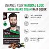 Nisha Bartfarbe Für Männer Braun Schwarz 100% Grauabdeckung Tropffrei Vegane Formel 60 g + 60 g Kit