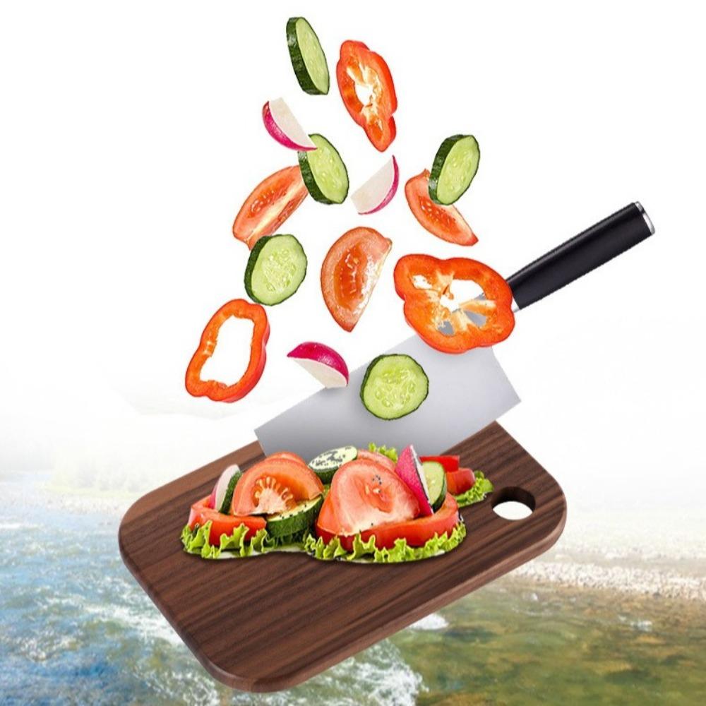 Wooden Outdoor Cutting Boards Walnut Portable Fruit Cutting Board Double-sided Mini Chopping Boards For 800/1000ml Lunch Box