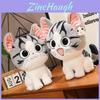 Adorable Cheese Cat Plush Toy Soft Stuffed Animal Doll For Girls Birthday Gift