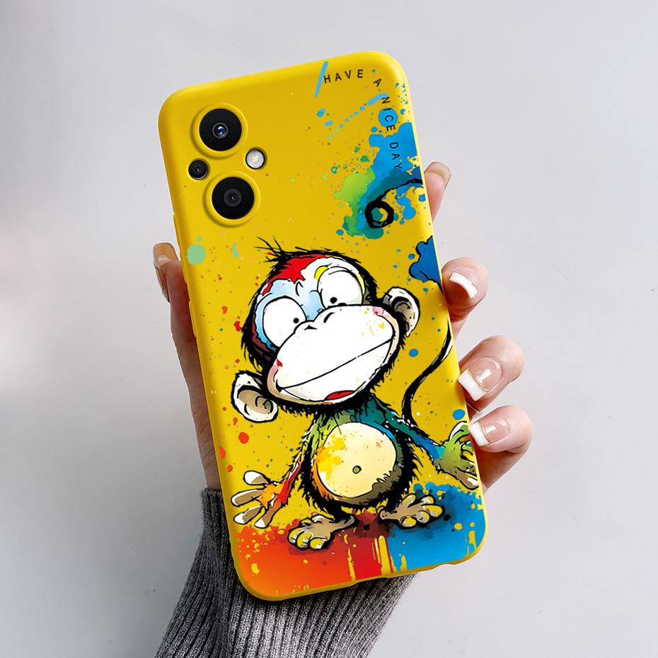 For Oppo Reno7 Z 5G Case Reno 7 8 Lite Bear Cartoon Frog Soft Silicone Phone Case For Oppo Reno 7Z 8Z Reno7Z 5G Back Cover Capa