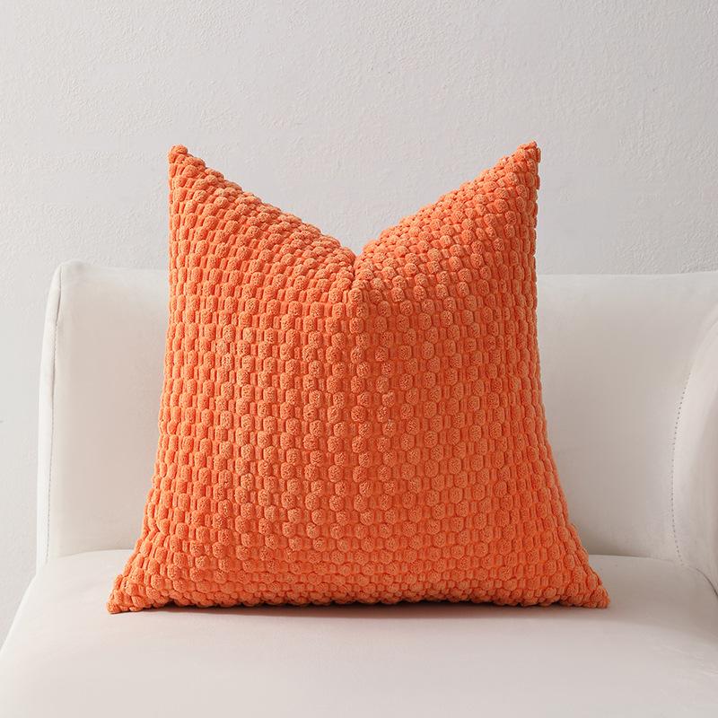 Soft Velvet Double-sided Design Sofa PILLOWS, Office Backrest PILLOWCASES, Bedside CUSHHION COVERS, Durable,  Bed Decoration.