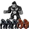 Super Heroes Jungle Beast Animals The Apes Orangutan Gorilla Model Figure Building Blocks Enlighten Toys For Children