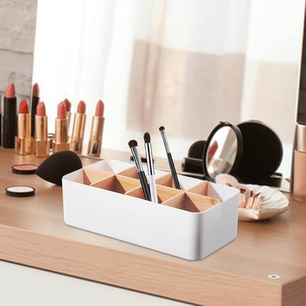 Desktop Organizer Remote Control Holder, Space Saving Make Up Pencil Card Holder