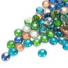 200pc Glass Pebbles Stones Home Ornament Supply Cobblestones Garden Fish Tank Aquarium Decor Decorative Marbles Mixed Color