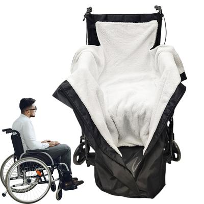 Rollstuhldecke Winddicht Unterkörper Fleecegefüttert Tasche Abdeckung Rollstuhl Knie Decke Mantel Für Frauen Männer Senioren Ältere