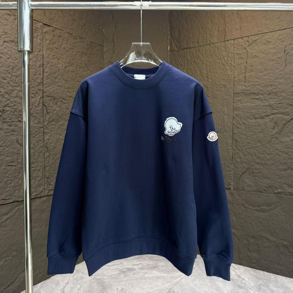 Meng Family Autumn/Winter Couple Hoodie with Badge Embroidery - Casual Breathable Round Neck Top