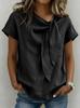 2026 European & American Women's Short-Sleeve Summer Polyester Casual T-Shirt