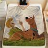 Scooby‑Doo Flannel Blanket, High Quality Comfortable for All Seasons, Home Decor, Warmth and Comfort