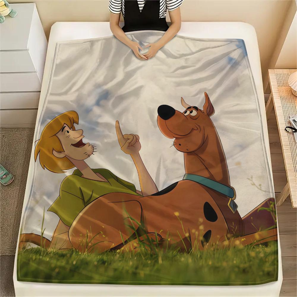Scooby‑Doo Flannel Blanket, High Quality Comfortable for All Seasons, Home Decor, Warmth and Comfort