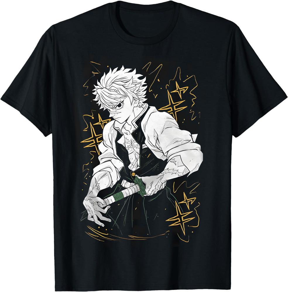 Demon Slayer: Kimetsu No Yaiba Sanemi Shinazugawa T-Shirt, Gift For Fans Unisex T-Shirt S