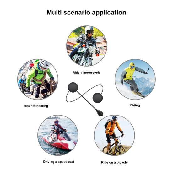 Practical Cycling Helmet Headset Stable Connection Convenient Operation Handsfree Calling