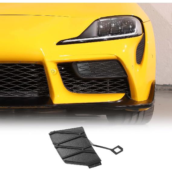 Rear Bumper Tow Hook Cover Replacement Compatible with Toyota Supra GR A90 A91 MK5 2019-2026, Car Trailer Hook Cover Towing Eye Cap Weatherproof