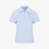 Fair Liar Golf Big Collar Slim Fit Zip-Up T-Shirt (Blue)