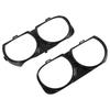 Pair Headlight Lamp Cover Trims Bezels Decoration 68259053ab Replacement For Dodge Challenger Scat 2015?2019