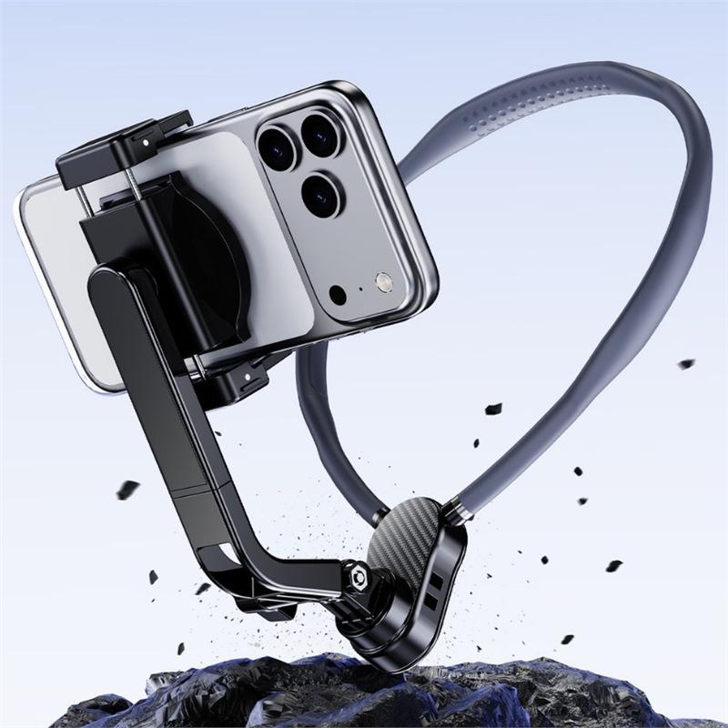 Hands-Free Vlog Neck Holder: Anti-Shake Sports Camera Chest Mount for Live Streaming & Video Recording