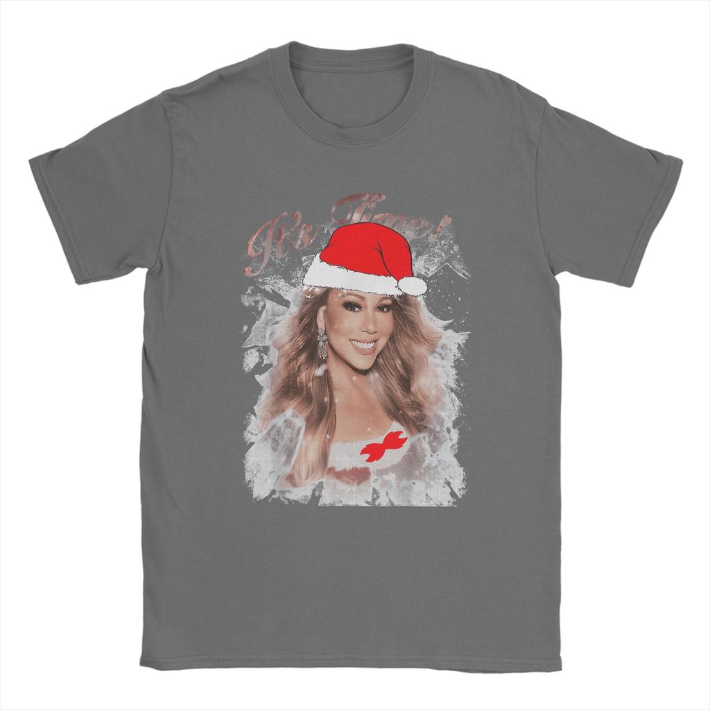 Mariahh CAREY It's Time 2025 Gift Men's T Shirt  Creative Tees Short Sleeve Round Neck T-Shirts 100% Cotton Summer Tops