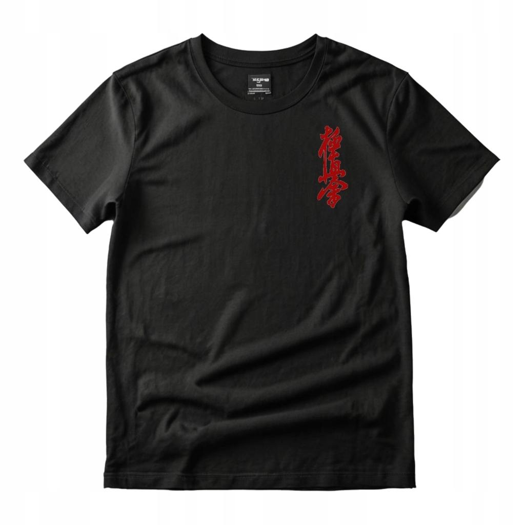 Naprasowanka aplikacja termo kyokushin kai 13x5 czerwona na kimono t-shirt