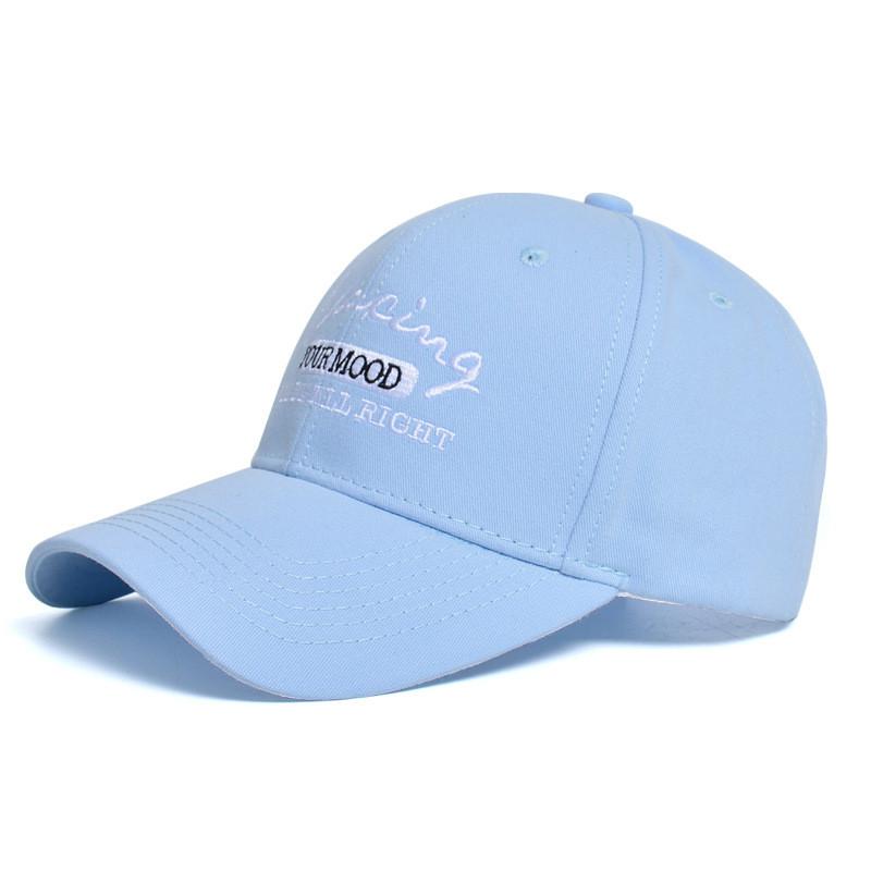 Embroidered English Baseball Cap With Sun Protection For Casual Outdoor Wear