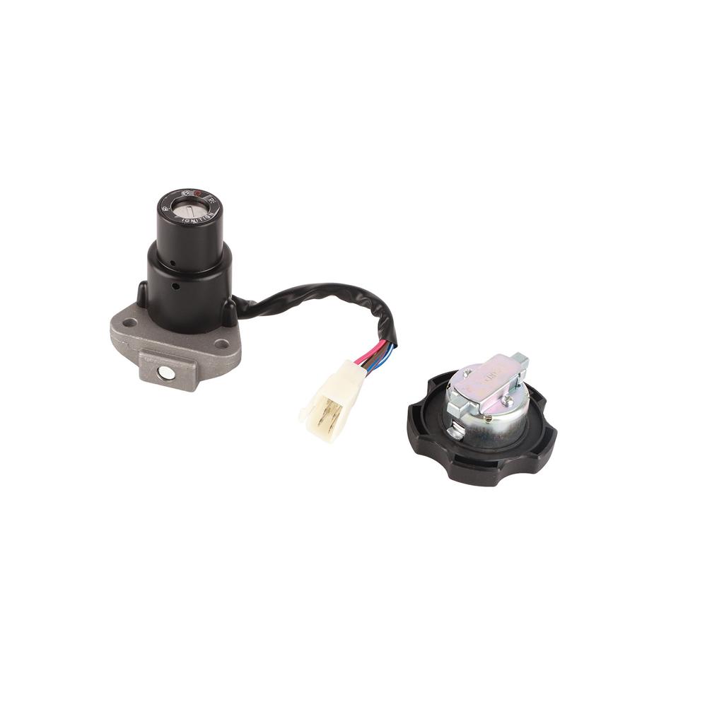 Motorcycle Ignition Switch Fuel Gas Tank Cap Lock Kit with Key Electrical Switch Set for XT600