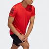 adidas T Shirts Men's Red Crew Neck Moderate Straight Fit H11108