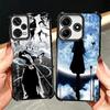 Bleach Kuchiki Rukia Plating Phone Case For Xiaomi Redmi Note 14 15 Pro Plus 13 12 11 11S 11T 10 9S 9 5G Anti-Fall Airabag Cover