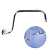 Shower Head Extension Arm S Shaped High Arc Gooseneck Long Shower Extender Pipe Stainless Wall Mounted Shower Head Extension Arm