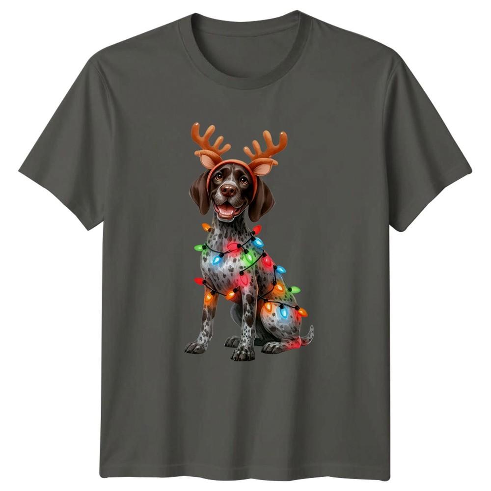 Festive Dog Christmas Dogs Holidays Unisexs TShirt Unisexs Tee Graphic Unisex Shirt