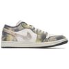 Jordan Air Jordan 1 Abrasion Resistant Abrasion Resistant Low top Basketball Shoes Women's Gray Gold 553560-044(Teamfour-)