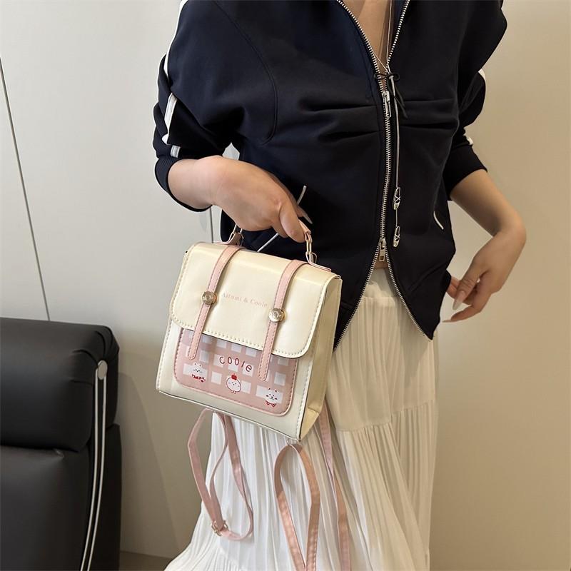 Schoolbag Fashion Personality Simple Niche Design Backpack Large Capacity High Value Handbag Korean Version Versatile Women's Bag