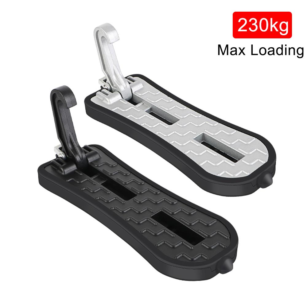 230kg Loading Pedal Foldable Auxiliary Foot Pedal Extended Car Door Step Car Roof Rack Step Pedal Emergency Breaker Latch HookGood product