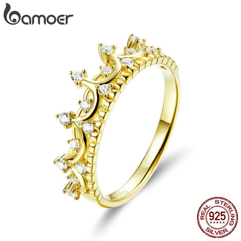 

Женское серебряное кольцо BAMOER в форме короны 7