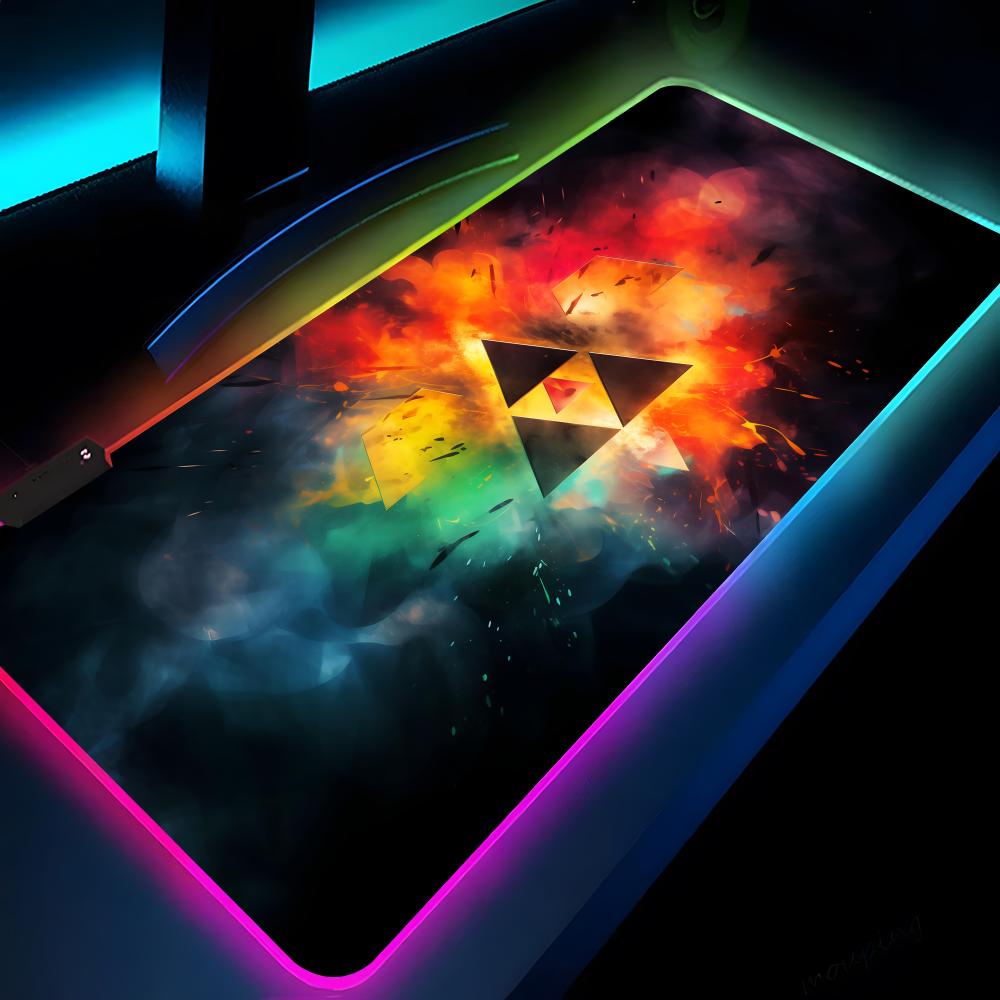 The L-LegendS of ZeldaES Mouse Pad Gaming LED 700x300 Mouse Mat Mousemats Table Video Game Pads PC Desk Mat RGB Keyboard Mat XXL
