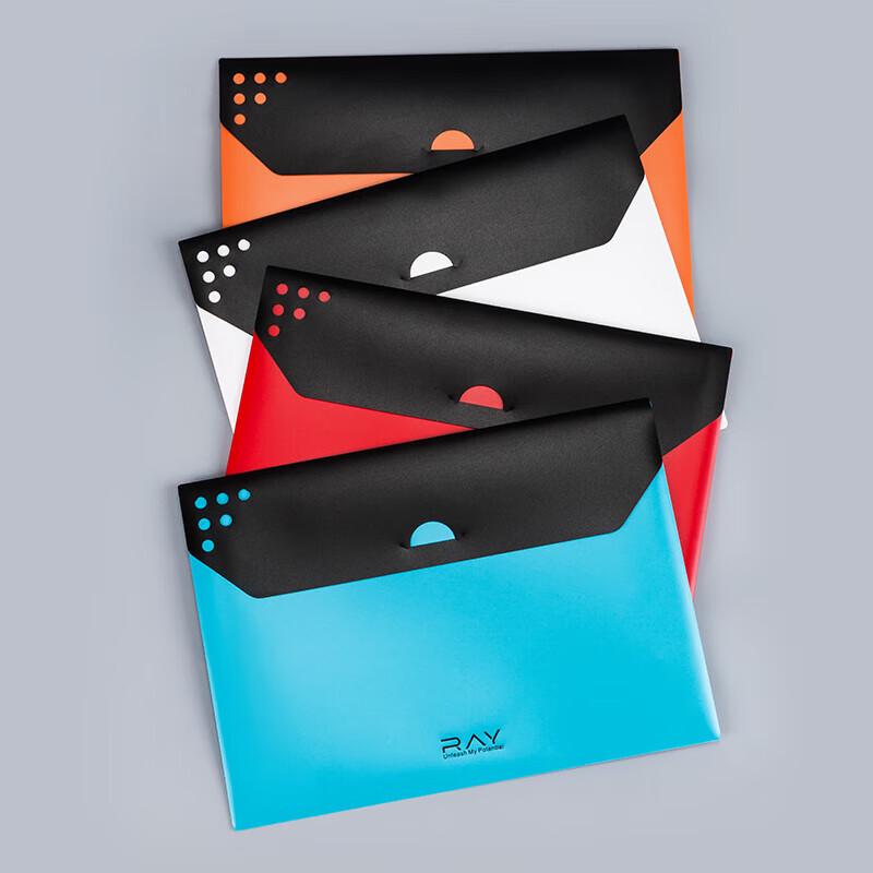 RAY Series A4 Dual-Color Snap File Bags