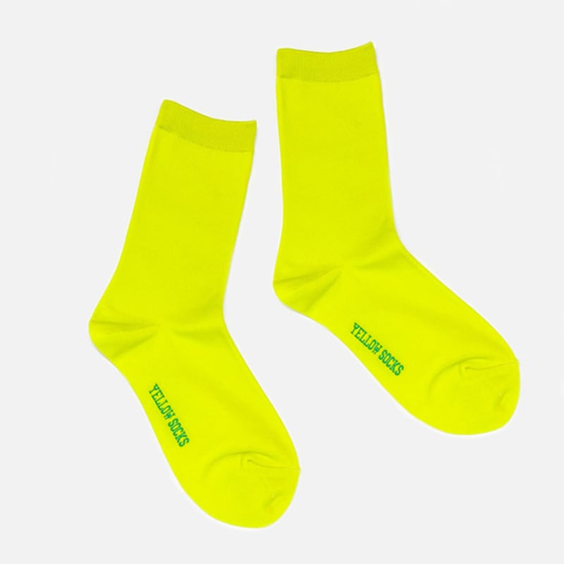 YELLOWSOCKS COSY SOCKS NEON LIME