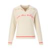 VISITINNEWYORK Open Collar Line Point Lettering Knit (Vz3Lk10)