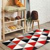Rug Woolly Touch Pattern Triangles Red 80x150