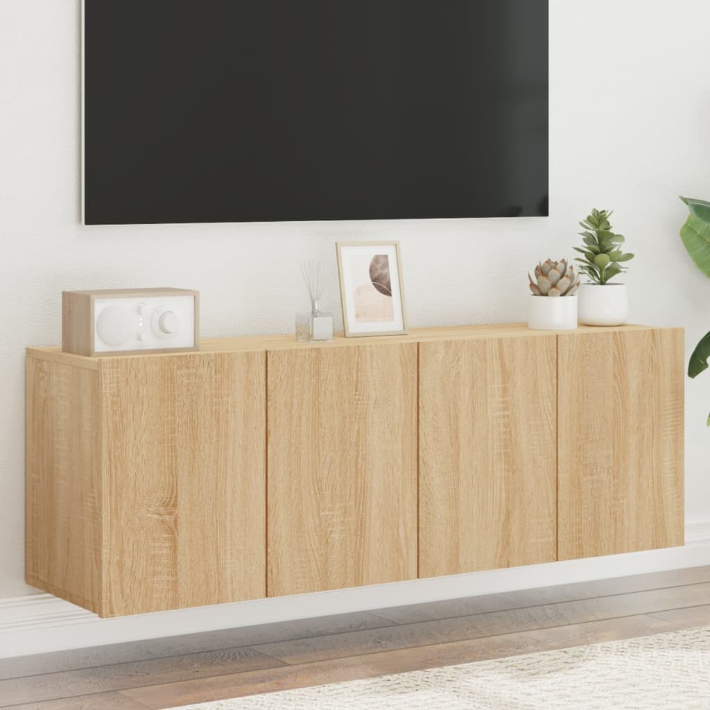 Vidaxl Wand-TV-Schränke, 2 Stück, Sonoma-Eiche, 60x30x41 cm