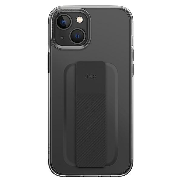Custodia per iPhone 14 UNIQ Heldro Mount nero/fumo vapore