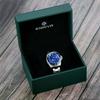 ENRIVA Watch Automatic Watch Automatic Date Display Blue Diver's 100ATM,