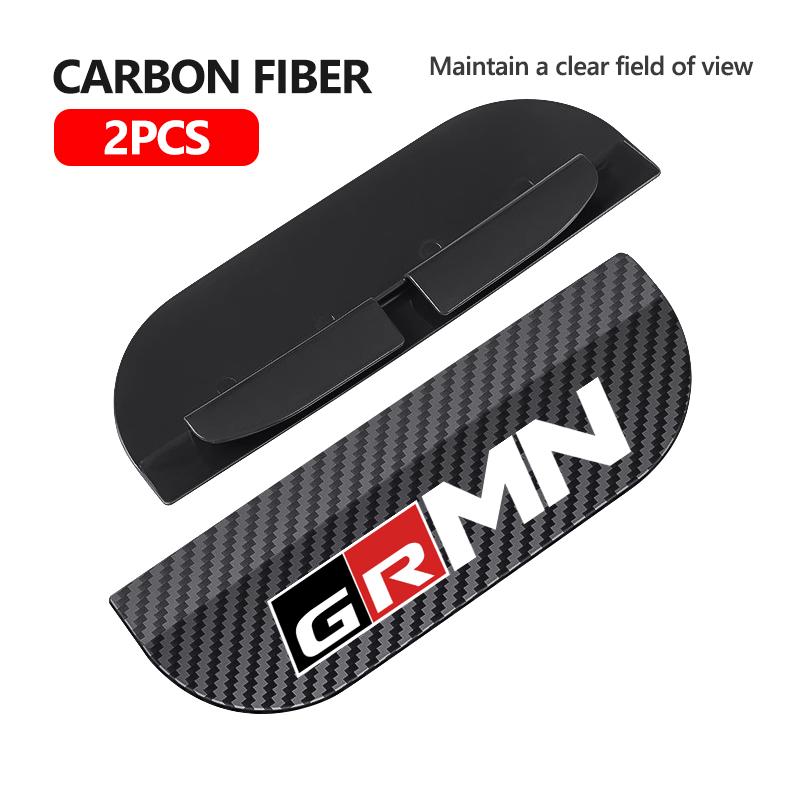 ZYU3 Snap-on Car Rearview Mirror Rain Cap Rain Shield Sun Shade Vision Protector For Toyota GR MN Camry Prius Auris Crown Yaris