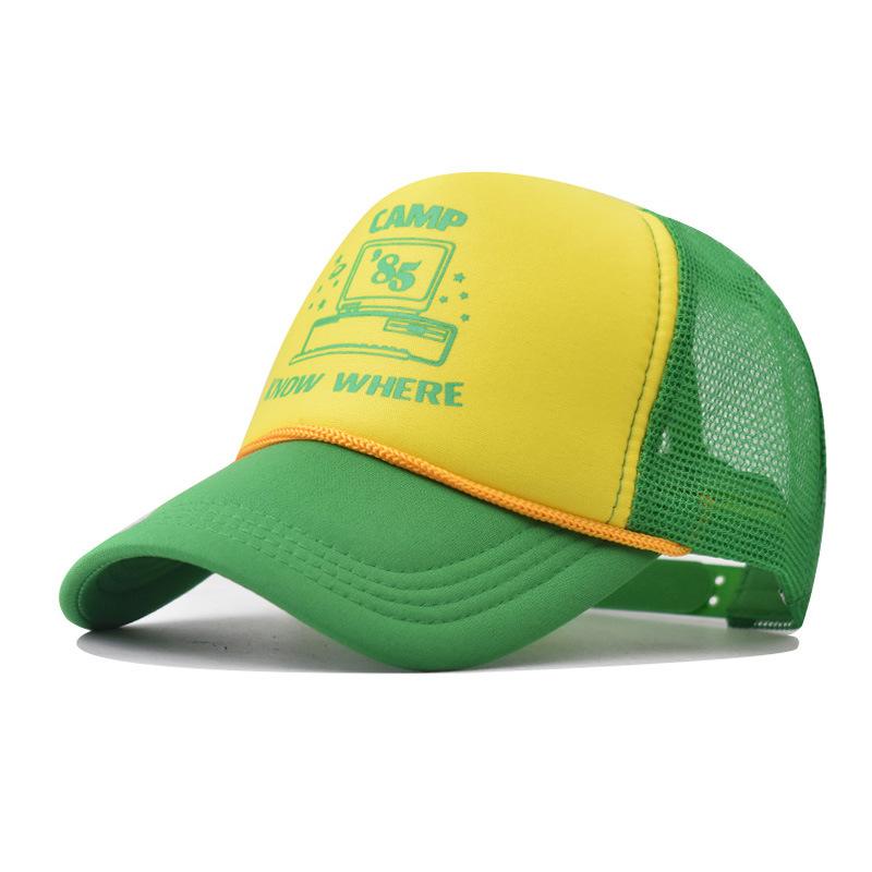 Halloween Sports Retro Stranger Hat Cosplay Dustin Baseball Cap Mesh Thinking Hats Unisex Accessories Adjustable Prop Outdoor