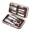 Portable 10-Piece Manicure Tool Set: Leather Box Nail Clippers and Household Beauty Kit