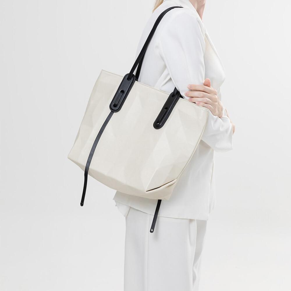 New large capacity Tote bag texture shoulder bag Fashion handbag Birthday gift Female length 38cm high 29cm wide 14cm